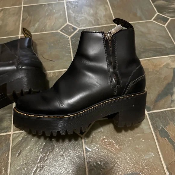 Dr Martens Black Platform Boots - Picture 2 of 5